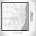 Rendered View of Racine Wisconsin Map on 17oz Stainless Steel Insulated Tumbler in Classic Map Style
