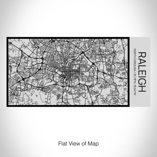 Rendered View of Raleigh North Carolina Map on 17oz Stainless Steel Insulated Cola Bottle in Stainless