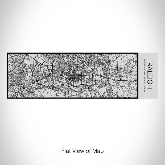 Rendered View of Raleigh North Carolina Map on 10oz Stainless Steel Insulated Cup with Sipping Lid