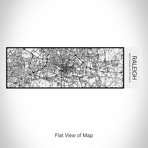 Rendered View of Raleigh North Carolina Map on 10oz Stainless Steel Insulated Cup in Matte White with Sliding Lid