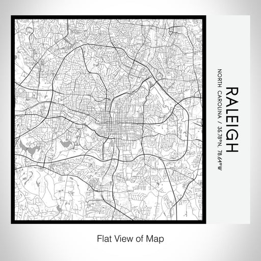 Rendered View of Raleigh North Carolina Map on 17oz Stainless Steel Insulated Tumbler in Classic Map Style