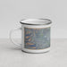 Left View Custom Ramona California Map Enamel Mug in Afternoon
