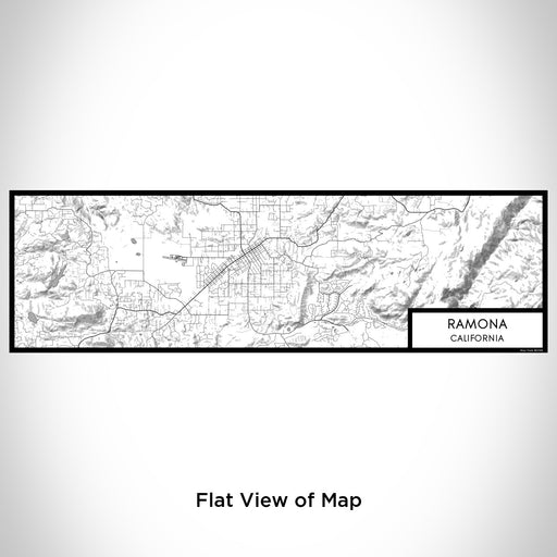 Flat View of Map Custom Ramona California Map Enamel Mug in Classic