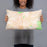 Person holding 20x12 Custom Ramona California Map Throw Pillow in Watercolor