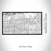 Rendered View of Rancho Cucamonga California Map on 17oz Stainless Steel Insulated Bottle with printed classic style map