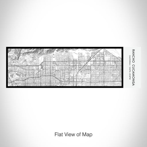 Rendered View of Rancho Cucamonga California Map on 10oz Stainless Steel Insulated Cup in Classic with Sliding Lid