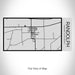 Rendered View of Randolph Wisconsin Map on 17oz Stainless Steel Insulated Cola Bottle in Stainless