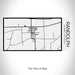Rendered View of Randolph Wisconsin Map on 17oz Stainless Steel Insulated Cola Bottle in Stainless in Matte White