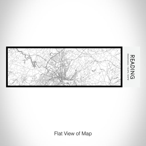 Rendered View of Reading Pennsylvania Map on 10oz Stainless Steel Insulated Cup in Classic with Sliding Lid