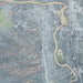 Redding California Map Print in Afternoon Style Zoomed In Close Up Showing Details