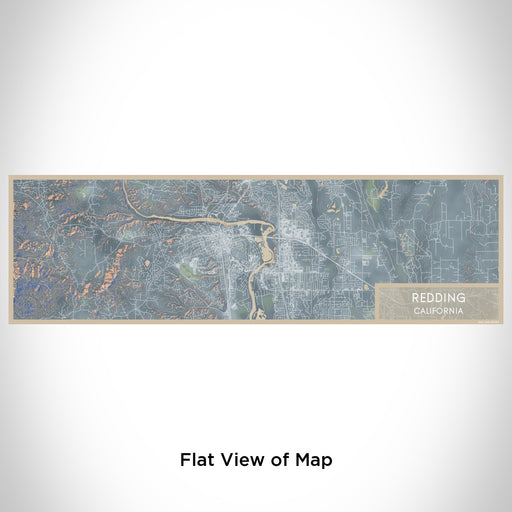 Flat View of Map Custom Redding California Map Enamel Mug in Afternoon