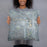 Person holding 18x18 Custom Redding California Map Throw Pillow in Afternoon
