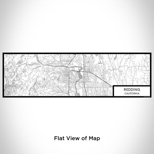 Flat View of Map Custom Redding California Map Enamel Mug in Classic