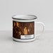Right View Custom Redding California Map Enamel Mug in Ember