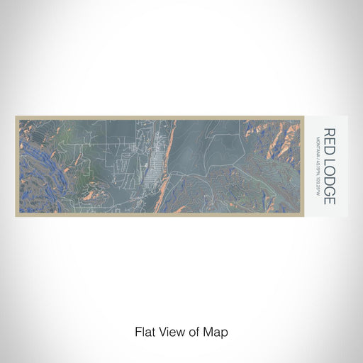 Rendered View of Red Lodge Montana Map on 10oz Stainless Steel Insulated Cup in Afternoon with Sliding Lid