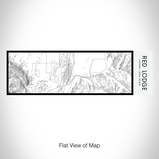 Rendered View of Red Lodge Montana Map on 10oz Stainless Steel Insulated Cup in Classic with Sliding Lid