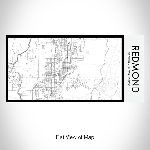 Rendered View of Redmond Oregon Map on 17oz Stainless Steel Insulated Bottle with printed classic style map