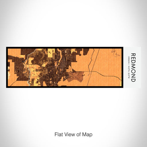 Rendered View of Redmond Oregon Map on 10oz Stainless Steel Insulated Cup in Ember with Sliding Lid
