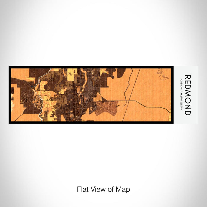Rendered View of Redmond Oregon Map on 10oz Stainless Steel Insulated Cup in Ember with Sliding Lid