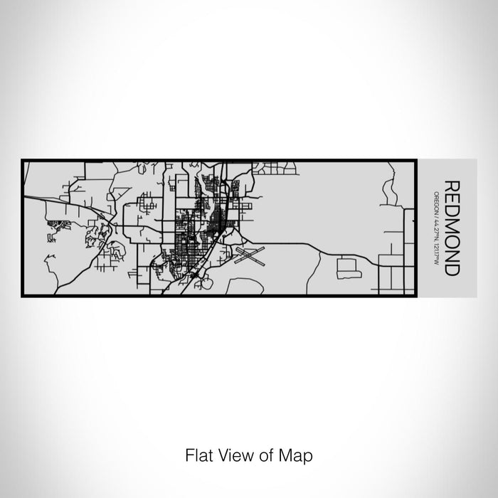 Rendered View of Redmond Oregon Map on 10oz Stainless Steel Insulated Cup with Sipping Lid