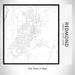 Rendered View of Redmond Oregon Map on 17oz Stainless Steel Insulated Tumbler in Classic Map Style