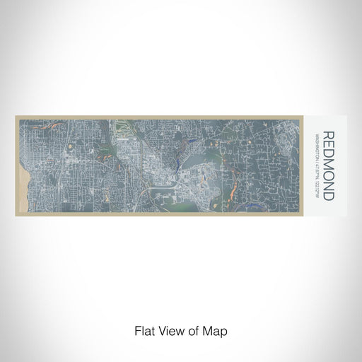 Rendered View of Redmond Washington Map on 10oz Stainless Steel Insulated Cup in Afternoon with Sliding Lid