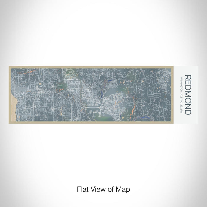 Rendered View of Redmond Washington Map on 10oz Stainless Steel Insulated Cup in Afternoon with Sliding Lid