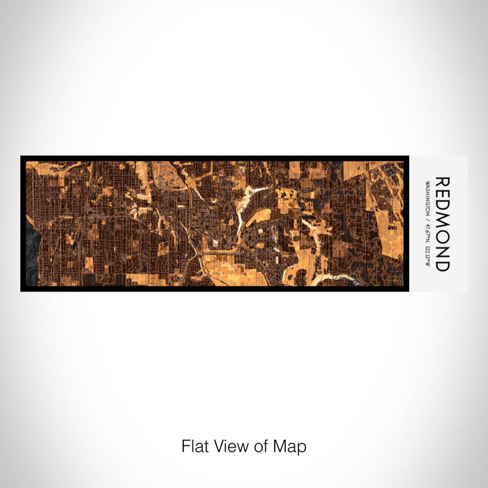Rendered View of Redmond Washington Map on 10oz Stainless Steel Insulated Cup in Ember with Sliding Lid