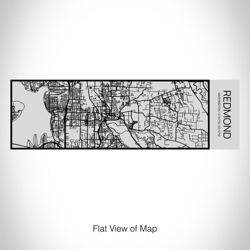 Rendered View of Redmond Washington Map on 10oz Stainless Steel Insulated Cup with Sipping Lid