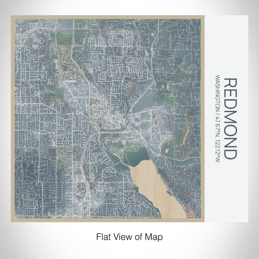 Rendered View of Redmond Washington Map on 17oz Stainless Steel Insulated Tumbler in Afternoon Map Style
