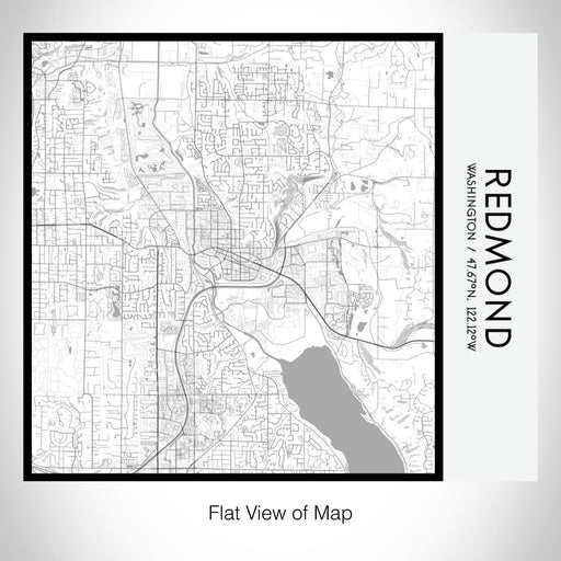 Rendered View of Redmond Washington Map on 17oz Stainless Steel Insulated Tumbler in Classic Map Style
