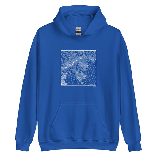 Red Rock Canyon Nevada Topographic  Map Unisex Hoodie Sweater with City inscription in Royal Blue