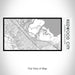 Rendered View of Redwood City California Map on 17oz Stainless Steel Insulated Bottle with printed classic style map