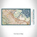 Rendered View of Redwood City California Map on 17oz Stainless Steel Insulated Bottle with printed woodblock style map