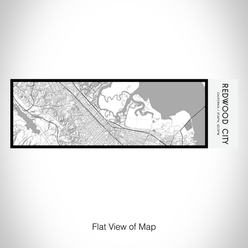 Rendered View of Redwood City California Map on 10oz Stainless Steel Insulated Cup in Classic with Sliding Lid