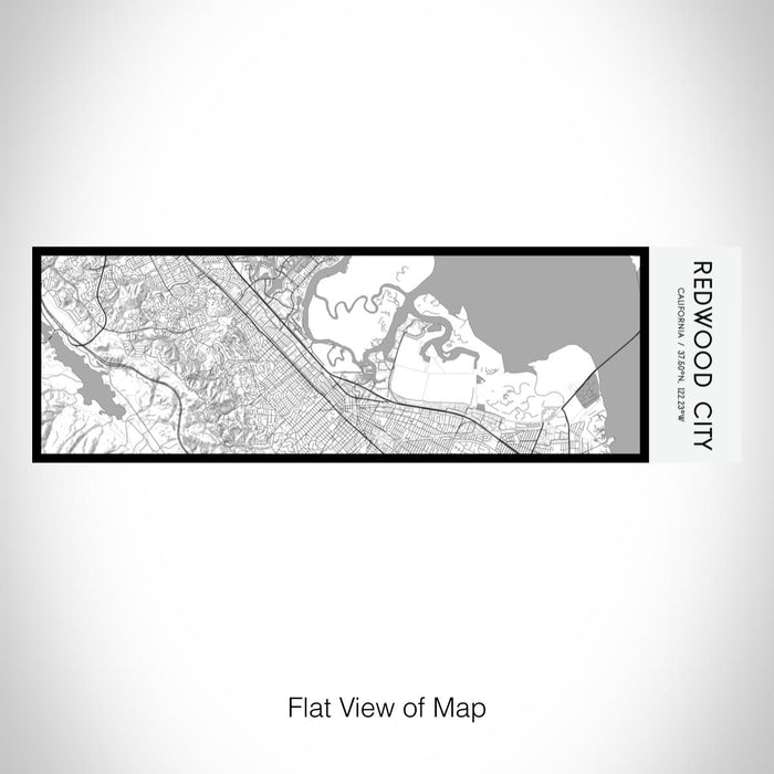 Rendered View of Redwood City California Map on 10oz Stainless Steel Insulated Cup in Classic with Sliding Lid