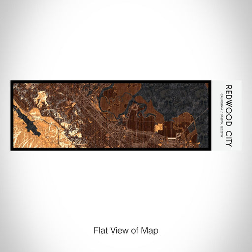 Rendered View of Redwood City California Map on 10oz Stainless Steel Insulated Cup in Ember with Sliding Lid
