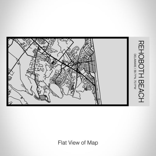 Rendered View of Rehoboth Beach Delaware Map on 17oz Stainless Steel Insulated Cola Bottle in Stainless
