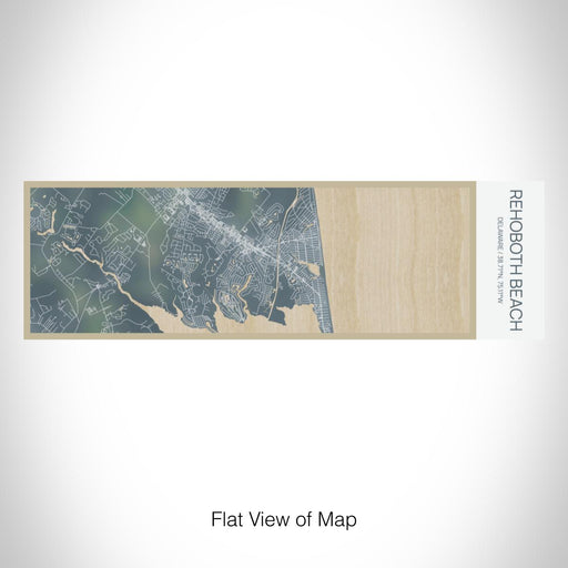 Rendered View of Rehoboth Beach Delaware Map on 10oz Stainless Steel Insulated Cup in Afternoon with Sliding Lid