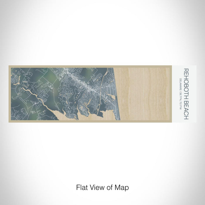 Rendered View of Rehoboth Beach Delaware Map on 10oz Stainless Steel Insulated Cup in Afternoon with Sliding Lid