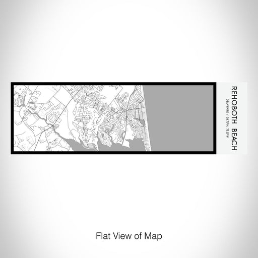 Rendered View of Rehoboth Beach Delaware Map on 10oz Stainless Steel Insulated Cup in Classic with Sliding Lid
