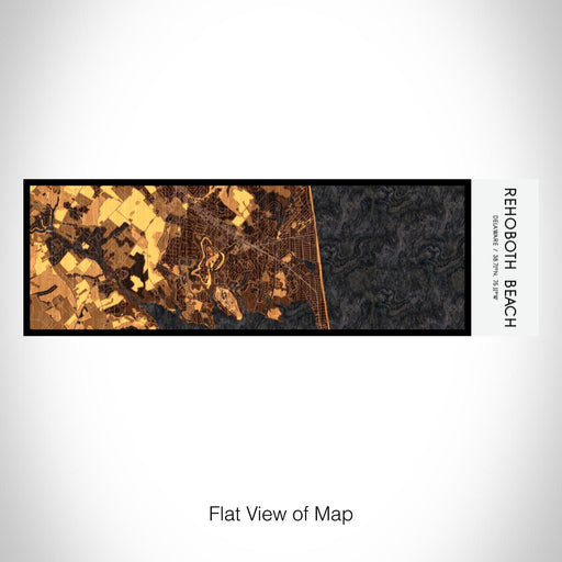 Rendered View of Rehoboth Beach Delaware Map on 10oz Stainless Steel Insulated Cup in Ember with Sliding Lid