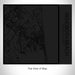 Rendered View of Rehoboth Beach Delaware Map on 17oz Stainless Steel Insulated Tumbler in Matte Black with Tactile Lines