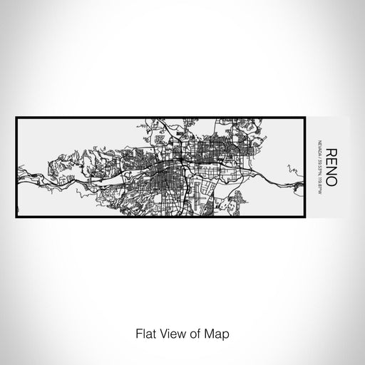 Rendered View of Reno Nevada Map on 10oz Stainless Steel Insulated Cup in Matte White with Sliding Lid