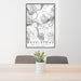 24x36 Revelstoke British Columbia Map Print Portrait Orientation in Classic Style Behind 2 Chairs Table and Potted Plant