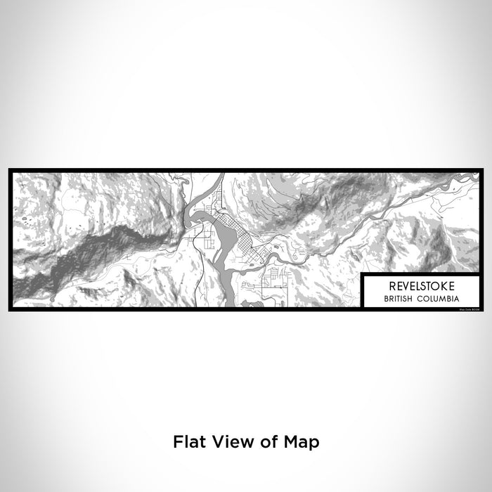 Flat View of Map Custom Revelstoke British Columbia Map Enamel Mug in Classic