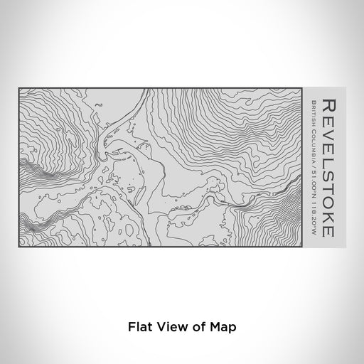 Rendered View of Revelstoke British Columbia Map Engraving on 17oz Stainless Steel Insulated Cola Bottle