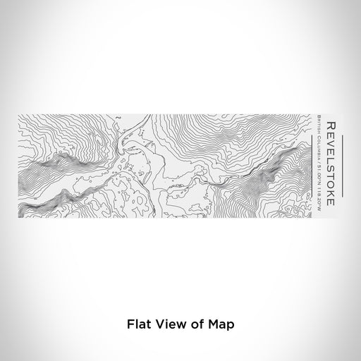 Rendered View of Revelstoke British Columbia Map Engraving on 10oz Stainless Steel Insulated Cup with Sliding Lid in White