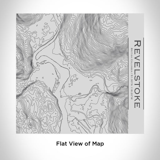 Rendered View of Revelstoke British Columbia Map Engraving on 17oz Stainless Steel Insulated Tumbler