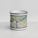 Front View Custom Revelstoke British Columbia Map Enamel Mug in Woodblock